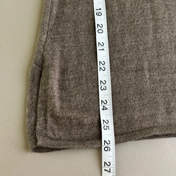 Smartwool Taupe brown Cowl Neck wool Sweater tunic pullover cozy warm - Picture 10 of 10